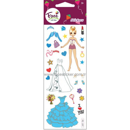 GELİN GİYDİRME STICKER FC-217