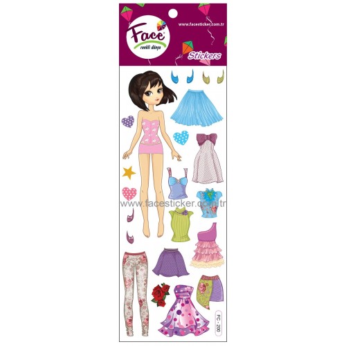 KIZ GİYDİRME STICKER FC-200