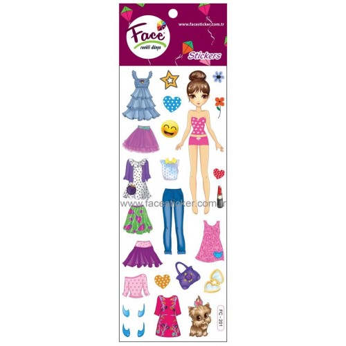 KIZ GİYDİRME STICKER FC-201 KIZ GİYDİRME STICKER FC-201