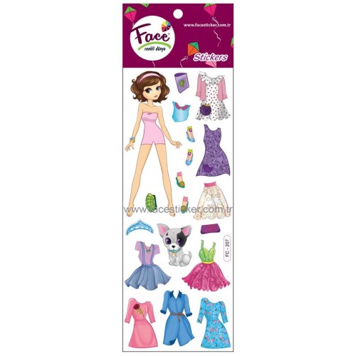 KIZ GİYDİRME STICKER FC-207