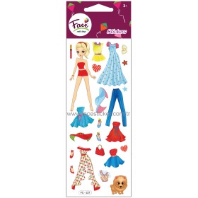 KIZ GİYDİRME STICKER FC-227