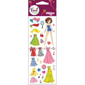 KIZ GİYDİRME STICKER FC-229