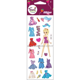 KIZ GİYDİRME STICKER FC-230