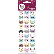 SEVİMLİ RENKLİ KEDİ STICKER FC-223