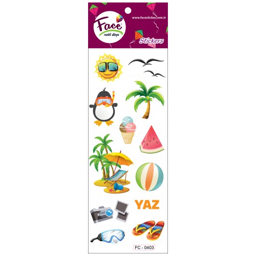 MEVSİMLER YAZ STICKER FC-403