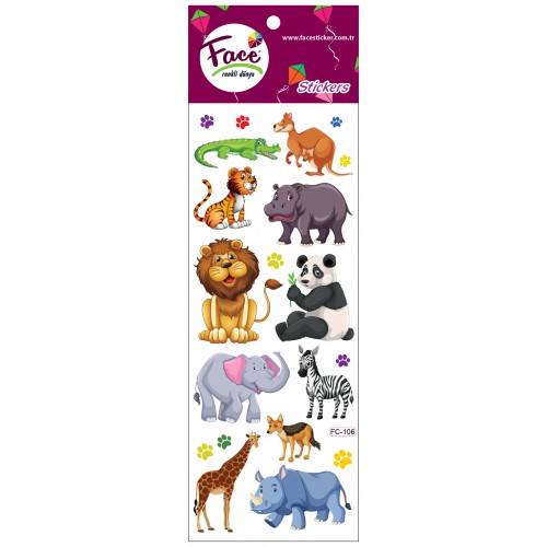 KARA HAYVANLARI STICKER FC-106