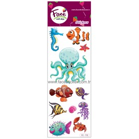 DENİZ HAYVANLARI STICKER FC-172