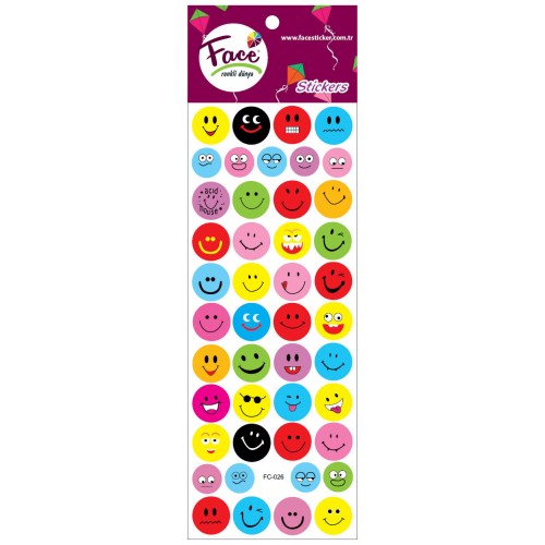 RENKLİ EMOJİ STICKER FC-0026