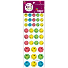RENKLİ GÜLEN YÜZ STICKER FC-0421