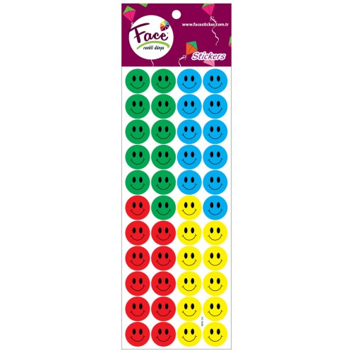 RENKLİ GÜLEN YÜZ STICKER FC-1020